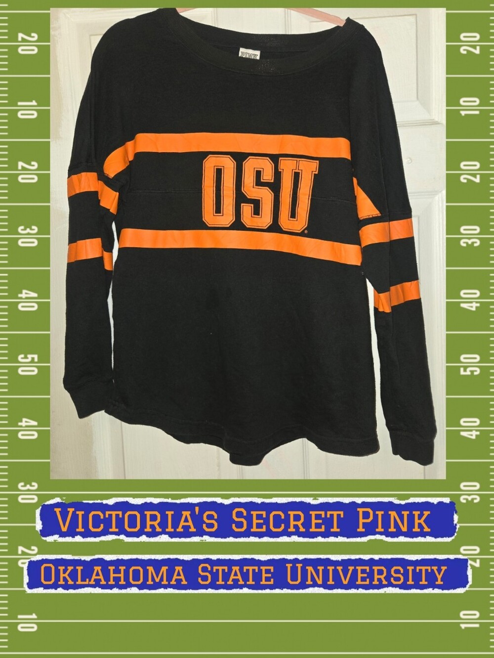 PINK Victoria's Secret OSU Long Sleeve Tee Sz M